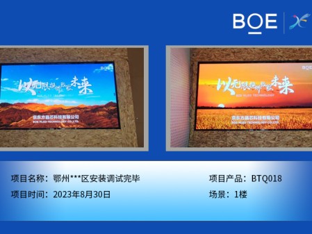 鄂州**區(qū)1樓BTQ018安裝調(diào)試完畢