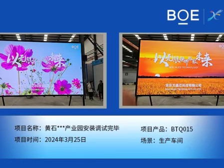 黃石**產業(yè)園生產車間BTQ015安裝調試完畢