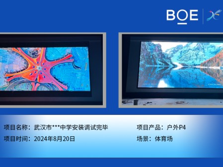 武漢市***中學(xué)安裝調(diào)試完畢