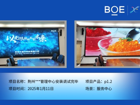 荊州***管理中心安裝調試完畢